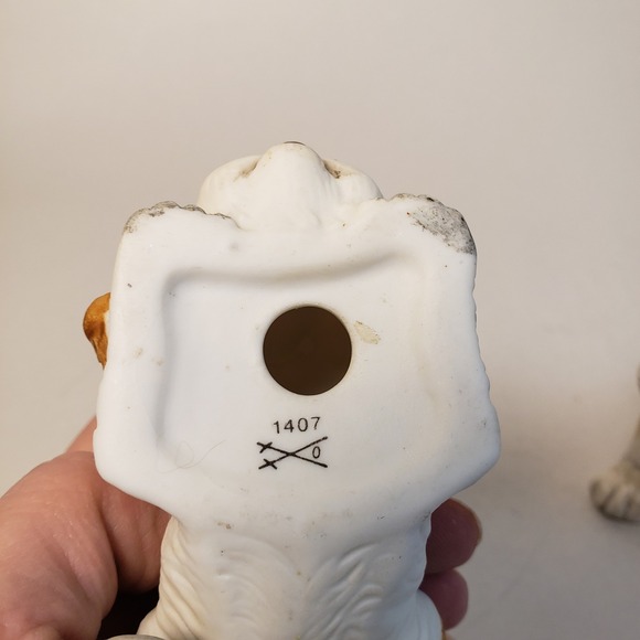 Vintage Homco Ceramic Dog Figurines Set, Spaniel Puppy Pair, Playful‎ Home Decor - Picture 7 of 12